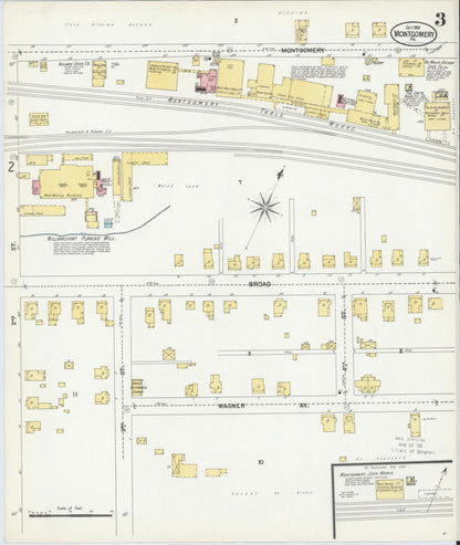Sanborn Fire Insurance Map from Montgomery, Lycoming County, Pennsylvania (1901), Sheet #0003 - Complete Map Set gallery image, historic Sanborn map, vintage wall art, Pennsylvania Pennsylvania
