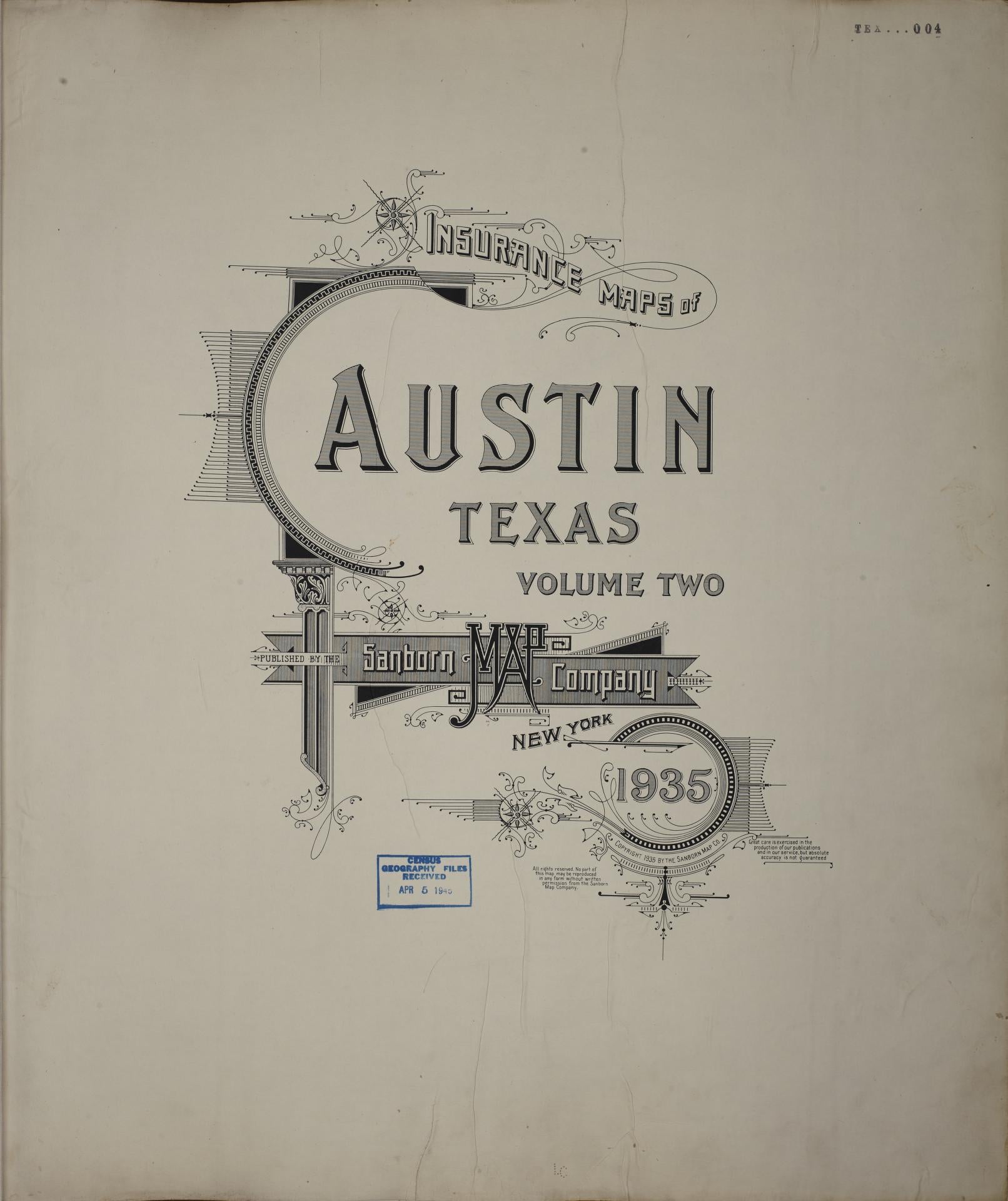 Sanborn Fire Insurance Map from Austin, Travis County, Texas (1962), Sheet #0001 - Historic Sanborn Fire Insurance Map Print, vintage old map wall art, antique decor, genealogy gift, Texas Texas map