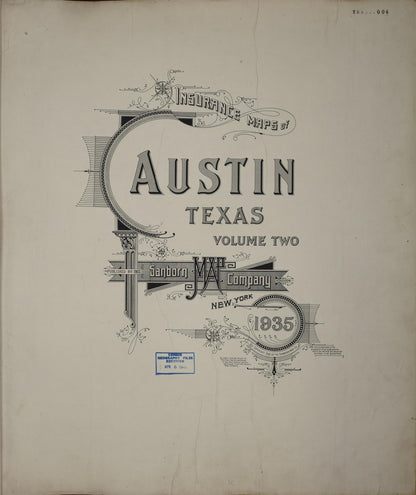 Sanborn Fire Insurance Map from Austin, Travis County, Texas (1962), Sheet #0001 - Historic Sanborn Fire Insurance Map Print, vintage old map wall art, antique decor, genealogy gift, Texas Texas map