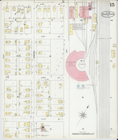 Sanborn Fire Insurance Map from Beardstown, Cass County, Illinois (1906), Sheet #0015 - Complete Map Set gallery image, historic Sanborn map, vintage wall art, Illinois Illinois