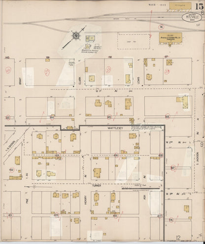 Sanborn Fire Insurance Map from Ritzville, Adams County, Washington (1939), Sheet #0015 - Complete Map Set gallery image, historic Sanborn map, vintage wall art, Washington Washington