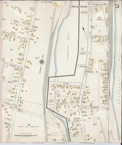 Sanborn Fire Insurance Map from Old Town, Penobscot County, Maine (1948), Sheet #0013 - Complete Map Set gallery image, historic Sanborn map, vintage wall art, Maine Maine