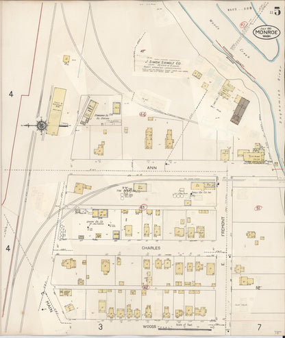 Sanborn Fire Insurance Map from Monroe, Snohomish County, Washington (1942), Sheet #0005 - Complete Map Set gallery image, historic Sanborn map, vintage wall art, Washington Washington
