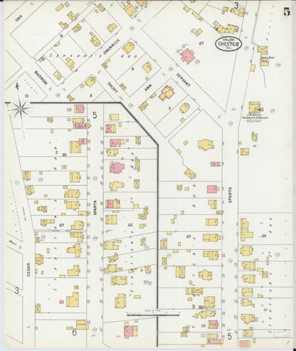 Sanborn Fire Insurance Map from Chester, Randolph County, Illinois (1899), Sheet #0005 - Complete Map Set gallery image, historic Sanborn map, vintage wall art, Illinois Illinois