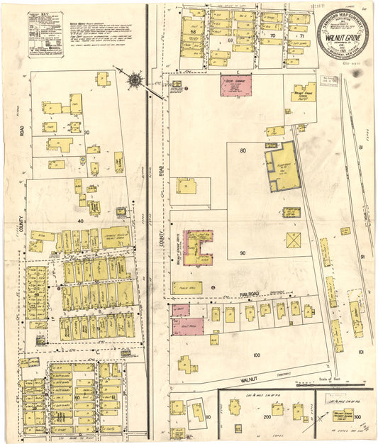 Sanborn Fire Insurance Map from Walnut Grove, Sacramento County, California. (1921) – Historic Sanborn Fire Insurance Map Print