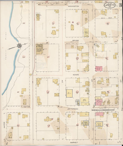 Sanborn Fire Insurance Map from Lafayette, Yamhill County, Oregon (1931), Sheet #0003 - Complete Map Set gallery image, historic Sanborn map, vintage wall art, Oregon Oregon