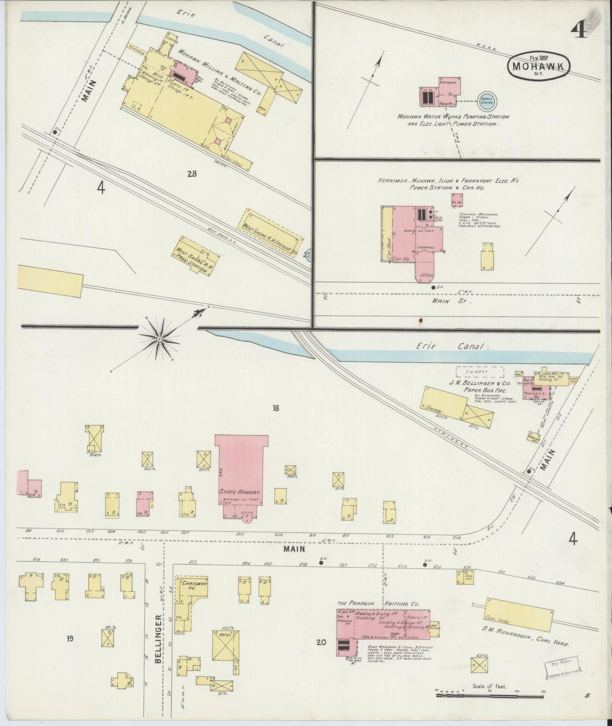 Sanborn Fire Insurance Map from Mohawk, Herkimer County, New York (1897), Sheet #0004 - Complete Map Set gallery image, historic Sanborn map, vintage wall art, New York New York
