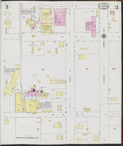 Sanborn Fire Insurance Map from Luverne, Crenshaw County, Alabama (1927), Sheet #0003 - Complete Map Set gallery image, historic Sanborn map, vintage wall art, Alabama Alabama