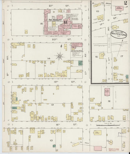 Sanborn Fire Insurance Map from Whitestone, Queens County, New York (1886), Sheet #0002 - Historic Sanborn Fire Insurance Map Print, vintage old map wall art, antique decor, genealogy gift, New York New York map