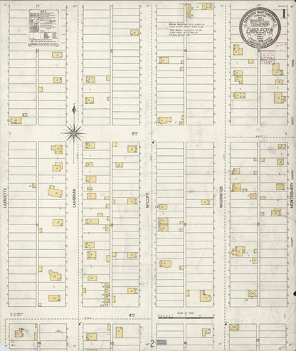 Sanborn Fire Insurance Map from Charleston, Kitsap County, Washington (1908), Sheet #0001 - Complete Map Set gallery image, historic Sanborn map, vintage wall art, Washington Washington