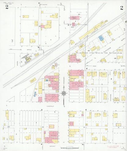 Sanborn Fire Insurance Map from Coal City, Grundy County, Illinois (1933), Sheet #0002 - Complete Map Set gallery image, historic Sanborn map, vintage wall art, Illinois Illinois
