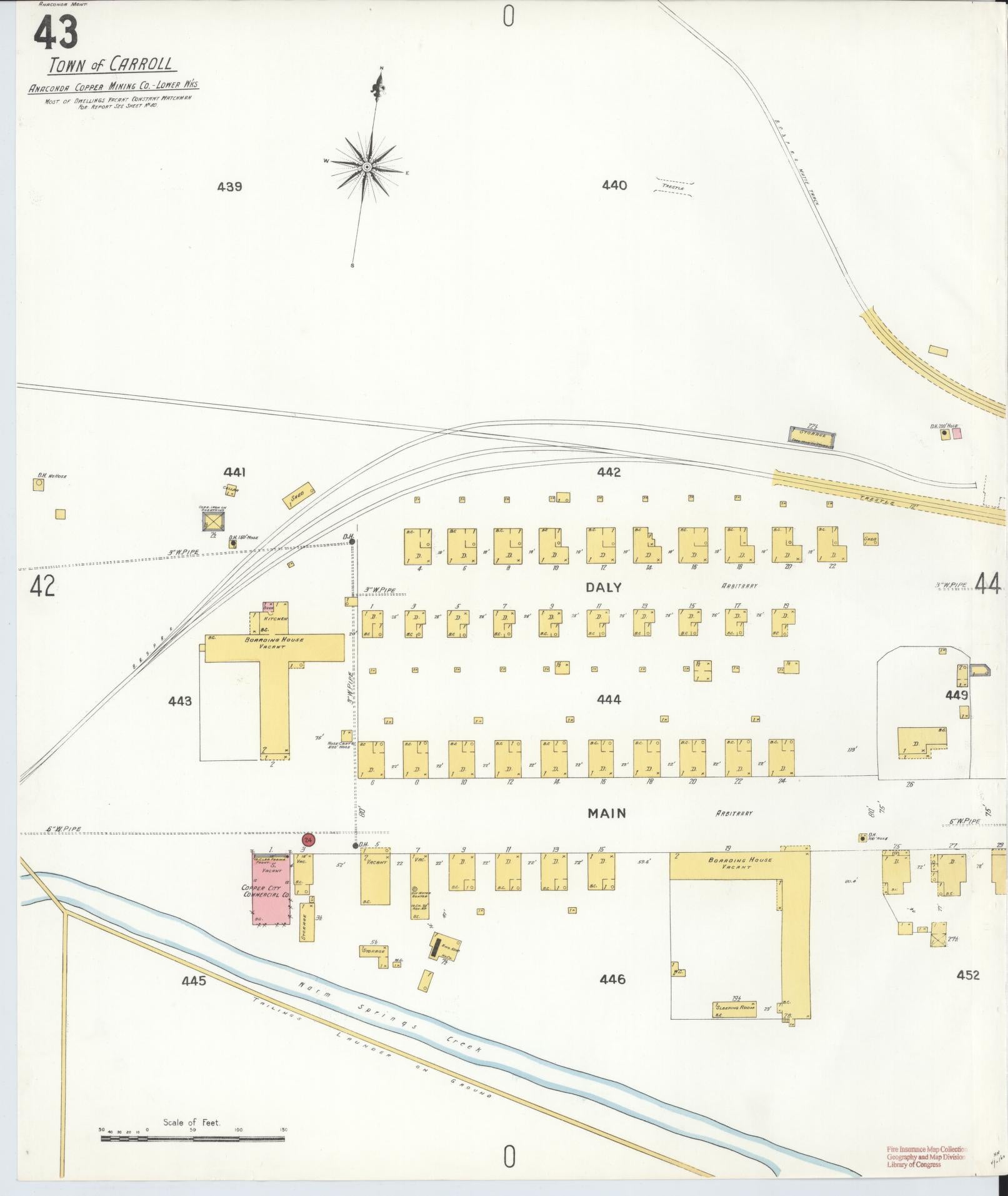 Sanborn Fire Insurance Map from Anaconda, Deer Lodge County, Montana (1903), Sheet #0042 - Complete Map Set gallery image, historic Sanborn map, vintage wall art, Montana Montana