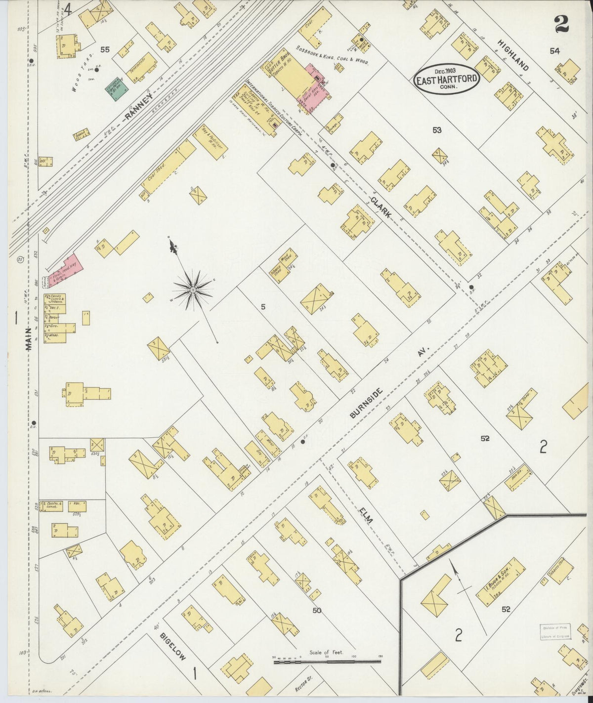 Sanborn Fire Insurance Map from East Hartford, Hartford County, Connecticut (1903), Sheet #0002 - Complete Map Set gallery image, historic Sanborn map, vintage wall art, Connecticut Connecticut