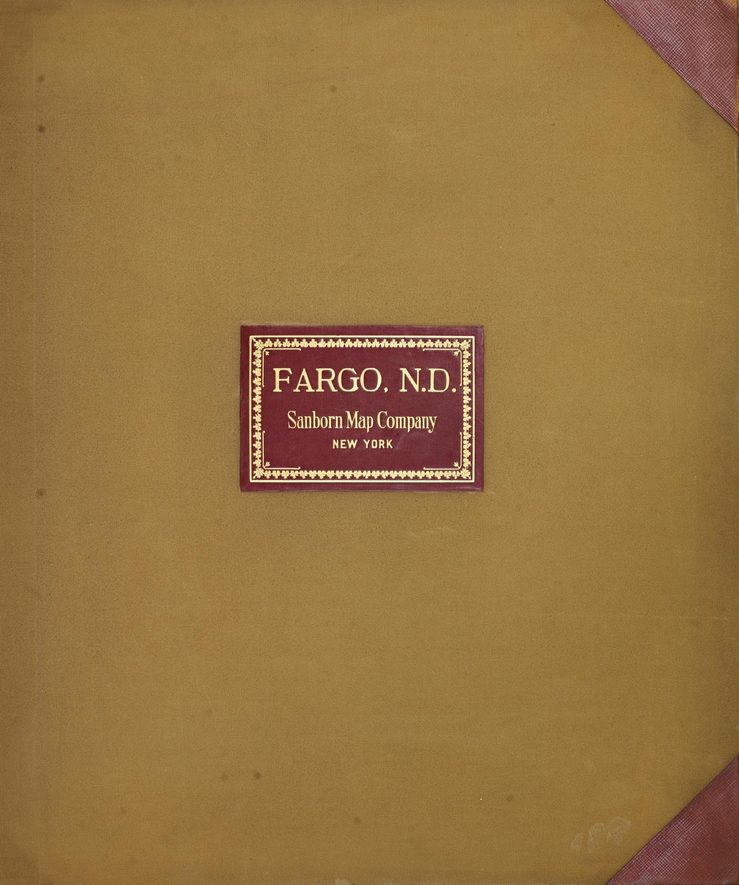 Sanborn Fire Insurance Map from Fargo, Cass County, North Dakota (1951), Sheet #0001 - Historic Sanborn Fire Insurance Map Print, vintage old map wall art, antique decor, genealogy gift, North Dakota North Dakota map