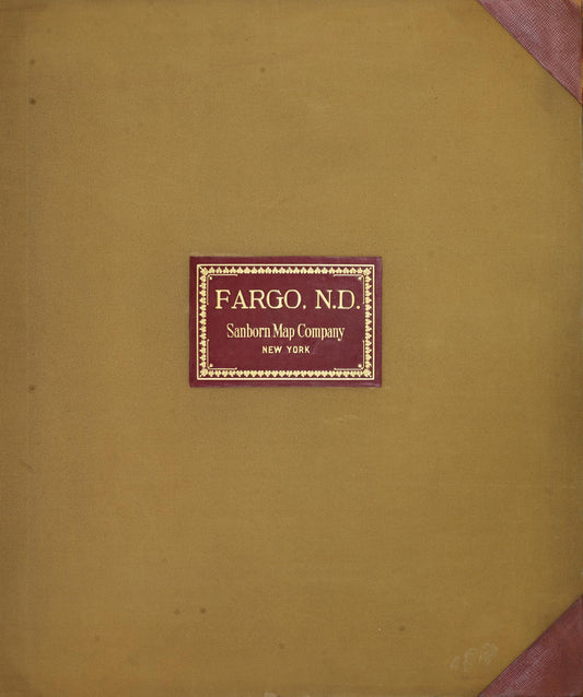 Sanborn Fire Insurance Map from Fargo, Cass County, North Dakota (1951), Sheet #0001 - Historic Sanborn Fire Insurance Map Print, vintage old map wall art, antique decor, genealogy gift, North Dakota North Dakota map