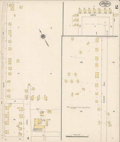 Sanborn Fire Insurance Map from Carbonado, Pierce County, Washington (1913), Sheet #0002 - Complete Map Set gallery image, historic Sanborn map, vintage wall art, Washington Washington