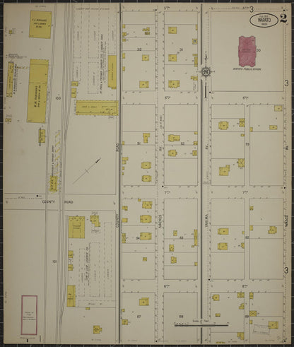 Sanborn Fire Insurance Map from Wapato, Yakima County, Washington (1915), Sheet #0002 - Complete Map Set gallery image, historic Sanborn map, vintage wall art, Washington Washington