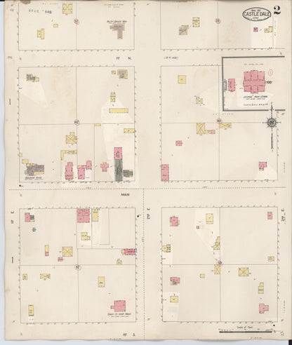 Sanborn Fire Insurance Map from Castle Dale, Emery County, Utah (1931), Sheet #0002 - Complete Map Set gallery image, historic Sanborn map, vintage wall art, Utah Utah