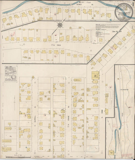 Sanborn Fire Insurance Map from Stockett, Cascade County, Montana. (1927) – Historic Sanborn Fire Insurance Map Print