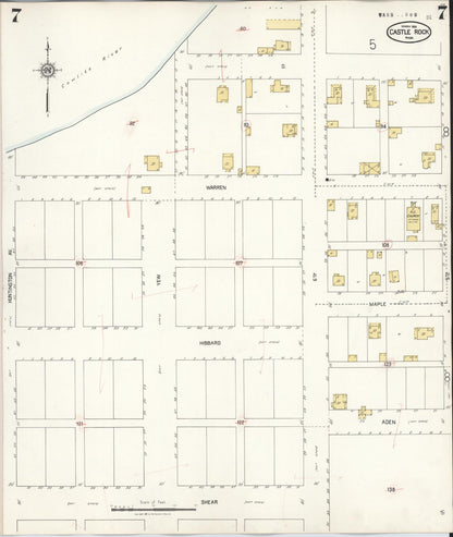 Sanborn Fire Insurance Map from Castle Rock, Cowlitz County, Washington (1931), Sheet #0007 - Complete Map Set gallery image, historic Sanborn map, vintage wall art, Washington Washington