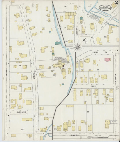 Sanborn Fire Insurance Map from Ellenville, Ulster County, New York (1894), Sheet #0002 - Complete Map Set gallery image, historic Sanborn map, vintage wall art, New York New York