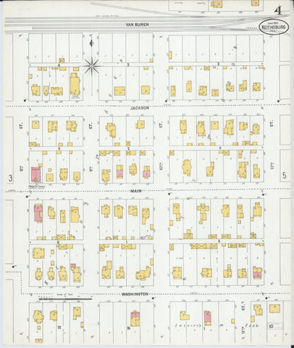 Sanborn Fire Insurance Map from Keithsburg, Mercer County, Illinois (1900), Sheet #0004 - Complete Map Set gallery image, historic Sanborn map, vintage wall art, Illinois Illinois