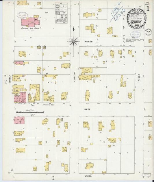 Sanborn Fire Insurance Map from Augusta, Hancock County, Illinois. (1898) – Map View