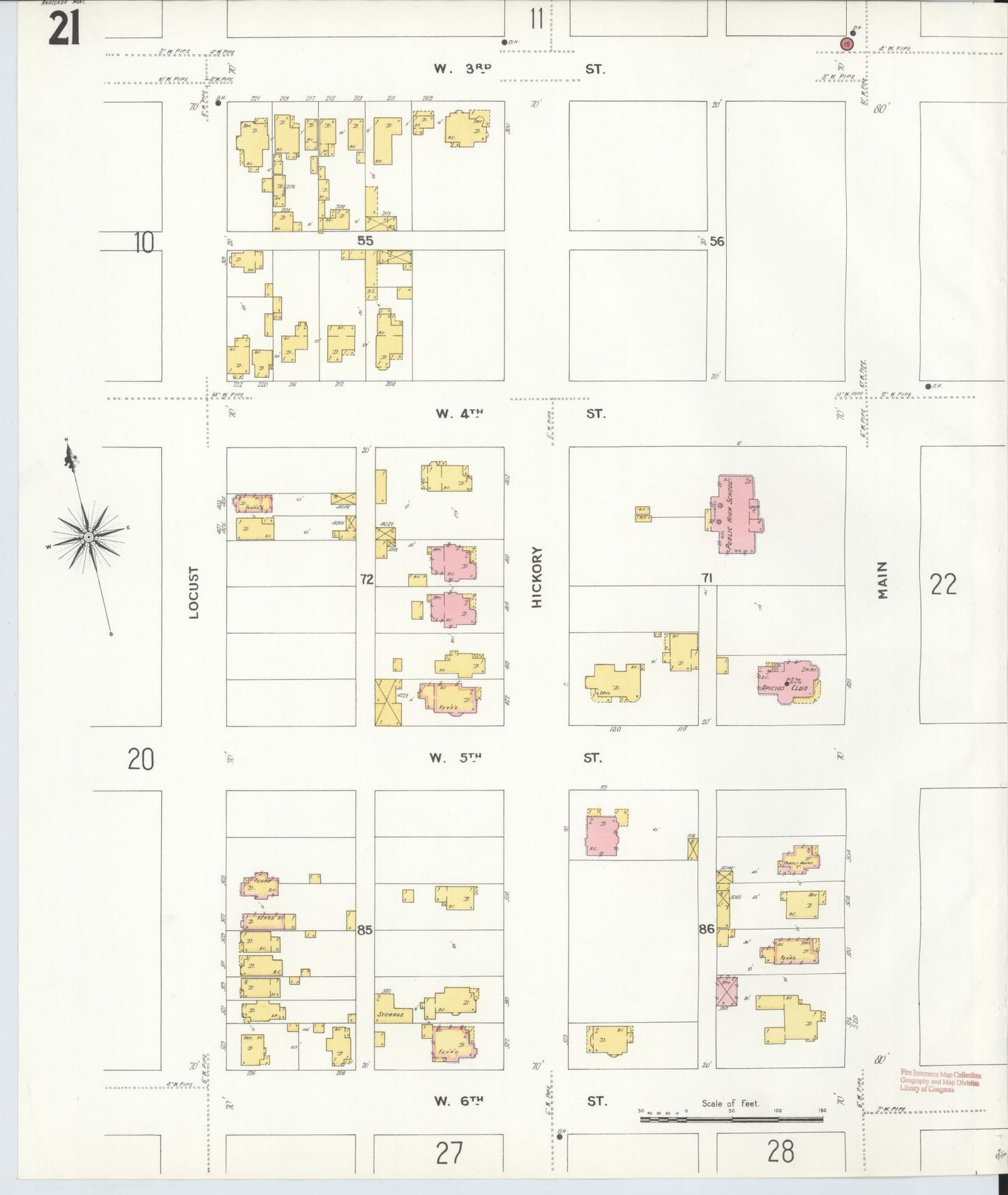 Sanborn Fire Insurance Map from Anaconda, Deer Lodge County, Montana (1903), Sheet #0021 - Complete Map Set gallery image, historic Sanborn map, vintage wall art, Montana Montana