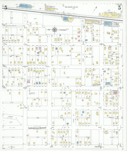 Sanborn Fire Insurance Map from Nyssa, Malheur County, Oregon (1949), Sheet #0005 - Complete Map Set gallery image, historic Sanborn map, vintage wall art, Oregon Oregon