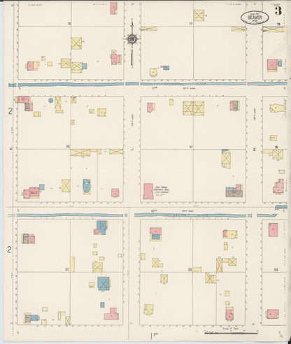 Sanborn Fire Insurance Map from Beaver, Beaver County, Utah (1917), Sheet #0003 - Complete Map Set gallery image, historic Sanborn map, vintage wall art, Utah Utah