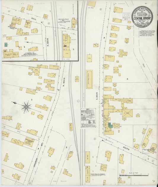 Sanborn Fire Insurance Map from Central Bridge, Schoharie County, New York. (1904) – Historic Sanborn Fire Insurance Map Print