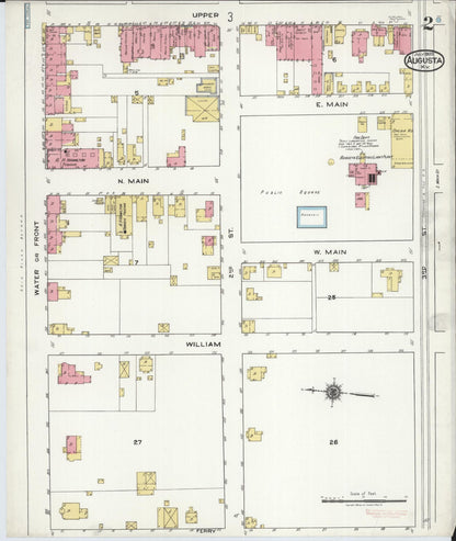 Sanborn Fire Insurance Map from Augusta, Bracken County, Kentucky (1920), Sheet #0002 - Complete Map Set gallery image, historic Sanborn map, vintage wall art, Kentucky Kentucky