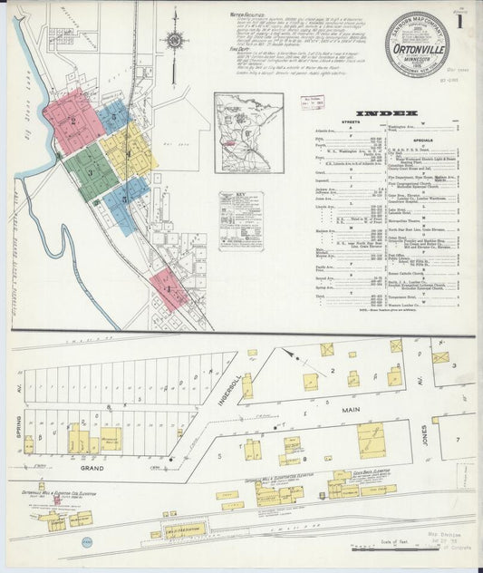 Sanborn Fire Insurance Map from Ortonville, Big Stone County, Minnesota. (1915) – Map View