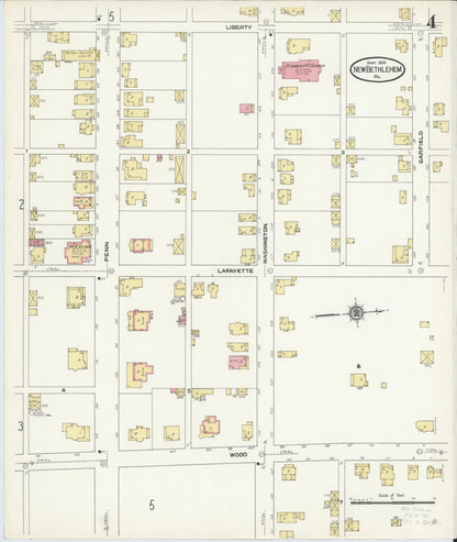 Sanborn Fire Insurance Map from New Bethlehem, Clarion County, Pennsylvania (1910), Sheet #0004 - Complete Map Set gallery image, historic Sanborn map, vintage wall art, Pennsylvania Pennsylvania