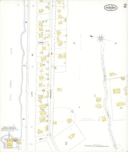 Sanborn Fire Insurance Map from Harrison, Kootenai County, Idaho (1905), Sheet #0002 - Complete Map Set gallery image, historic Sanborn map, vintage wall art, Idaho Idaho