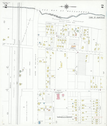 Sanborn Fire Insurance Map from Seaford, Nassau County, New York (1947), Sheet #0002 - Complete Map Set gallery image, historic Sanborn map, vintage wall art, New York New York