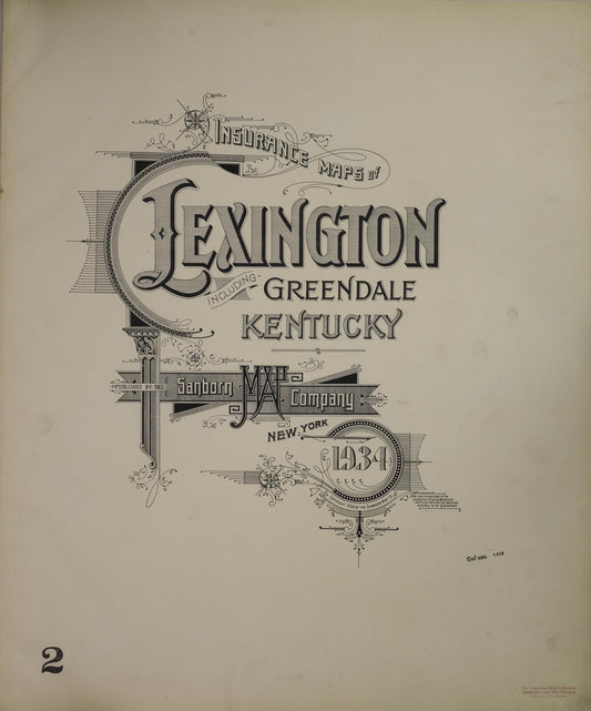 Sanborn Fire Insurance Map from Lexington, Fayette County, Kentucky. (1934) – Historic Sanborn Fire Insurance Map Print