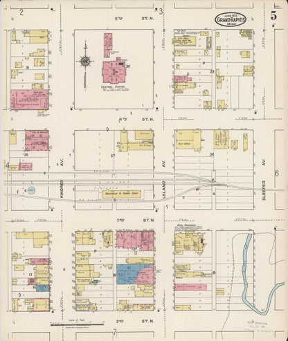 Sanborn Fire Insurance Map from Grand Rapids, Itasca County, Minnesota (1922), Sheet #0005 - Complete Map Set gallery image, historic Sanborn map, vintage wall art, Minnesota Minnesota