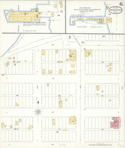 Sanborn Fire Insurance Map from Anacortes, Skagit County, Washington (1903), Sheet #0006 - Complete Map Set gallery image, historic Sanborn map, vintage wall art, Washington Washington