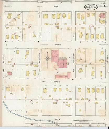 Sanborn Fire Insurance Map from Collinsville, Tulsa County, Oklahoma (1936), Sheet #0005 - Complete Map Set gallery image, historic Sanborn map, vintage wall art, Oklahoma Oklahoma