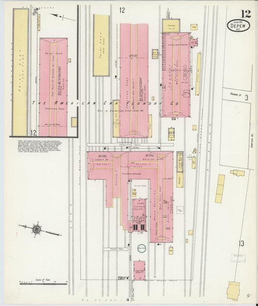 Sanborn Fire Insurance Map from Depew, Erie County, New York (1911), Sheet #0011 - Historic Sanborn Fire Insurance Map Print, vintage old map wall art, antique decor, genealogy gift, New York New York map