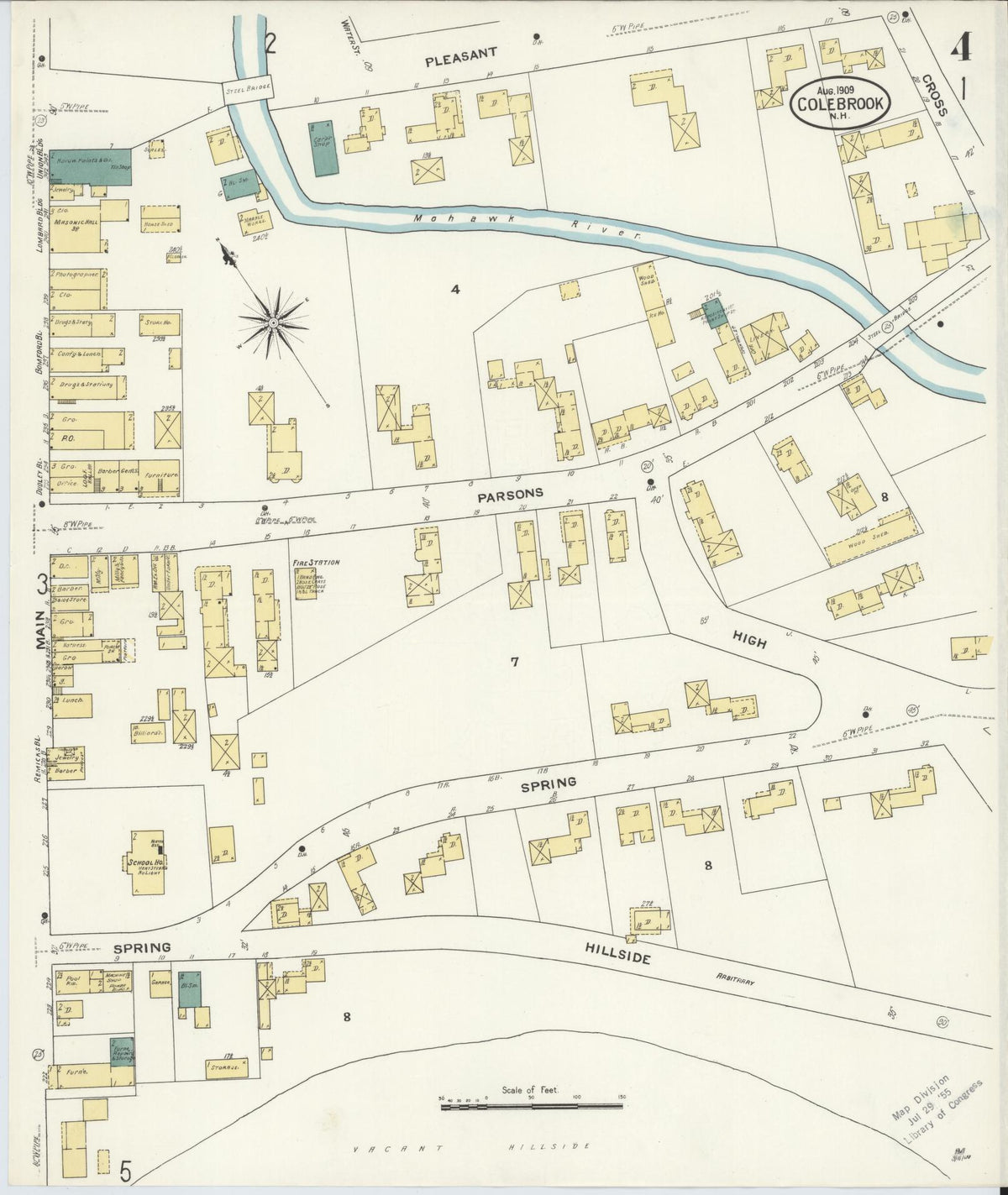 Sanborn Fire Insurance Map from Colebrook, Coos County, New Hampshire ...