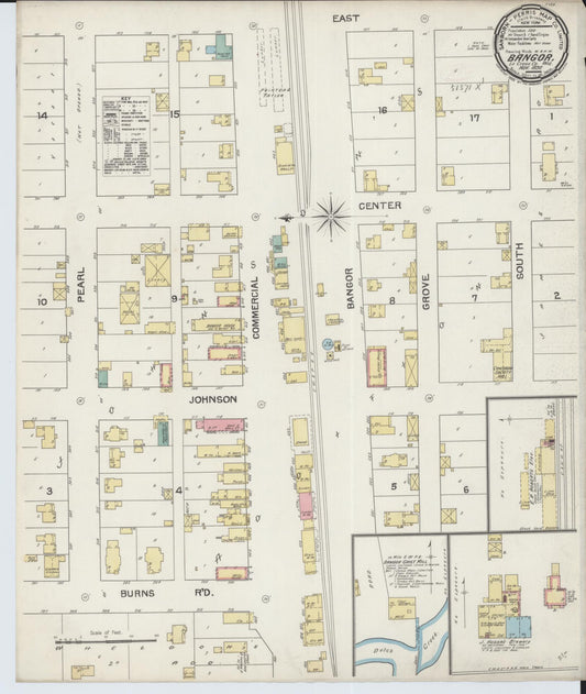 Sanborn Fire Insurance Map from Bangor, La Crosse County, Wisconsin (1892), Sheet #0001 - Historic Sanborn Fire Insurance Map Print, vintage old map wall art, antique decor, genealogy gift, Wisconsin Wisconsin map