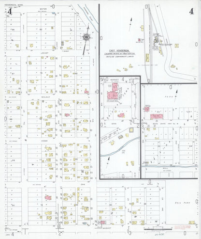 Sanborn Fire Insurance Map from Henderson, Sibley County, Minnesota (1947), Sheet #0004 - Historic Sanborn Fire Insurance Map Print, vintage old map wall art, antique decor, genealogy gift, Minnesota Minnesota map