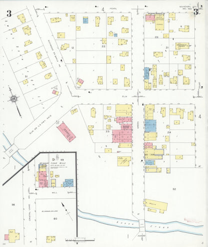 Sanborn Fire Insurance Map from McHenry, McHenry County, Illinois (1933), Sheet #0003 - Complete Map Set gallery image, historic Sanborn map, vintage wall art, Illinois Illinois