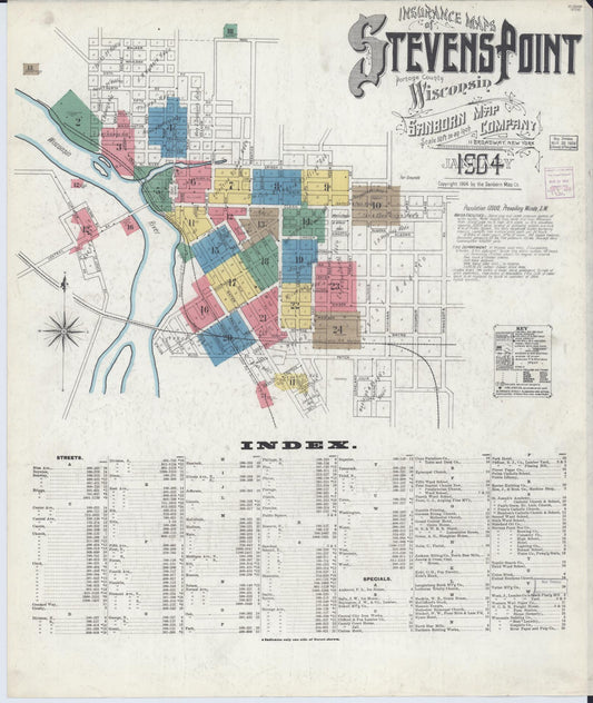 Stevens Point, Portage County, Wisconsin (1904) – Sanborn Fire Insurance Map – Map View