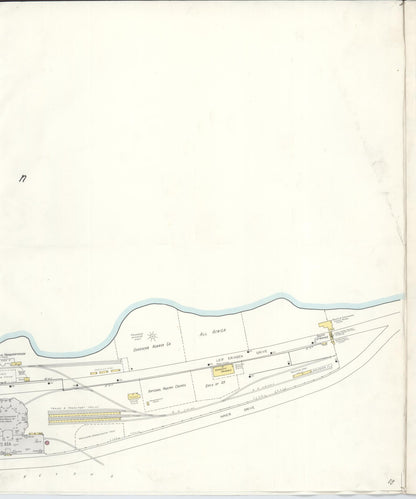 Sanborn Fire Insurance Map from Chicago, Cook County, Illinois (Unknown), Sheet #0005 - Historic Sanborn Fire Insurance Map Print, vintage old map wall art, antique decor, genealogy gift, Illinois Illinois map