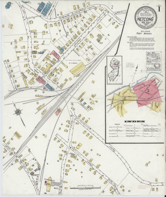 Sanborn Fire Insurance Map from Netcong, Morris County, New Jersey. (1920) – Historic Sanborn Fire Insurance Map Print