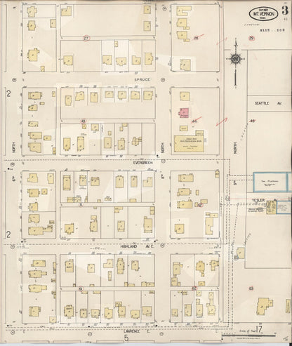 Sanborn Fire Insurance Map from Mount Vernon, Skagit County, Washington (1948), Sheet #0003 - Complete Map Set gallery image, historic Sanborn map, vintage wall art, Washington Washington