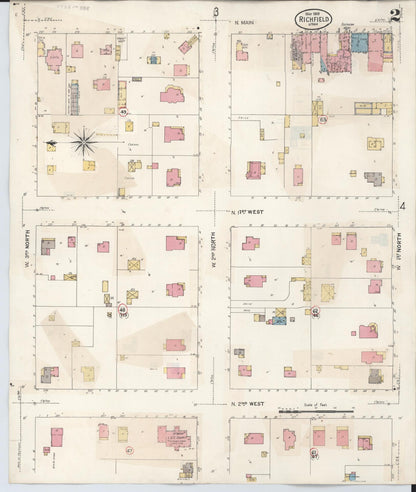 Sanborn Fire Insurance Map from Richfield, Sevier County, Utah (1930), Sheet #0002 - Complete Map Set gallery image, historic Sanborn map, vintage wall art, Utah Utah